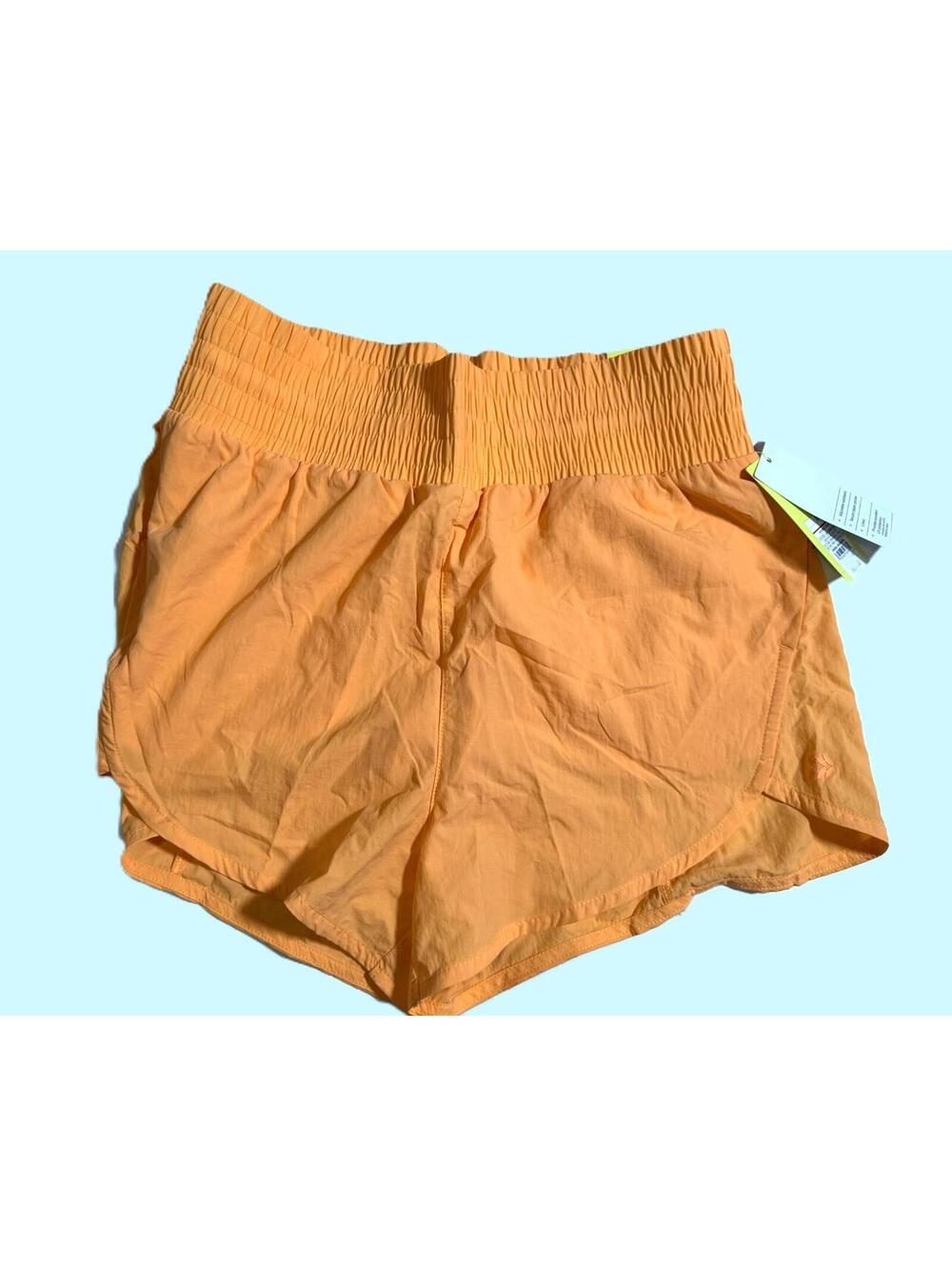 All In Motion Light Orange Crinkle Shorts Running  Womens Size XS NEW! NWT!